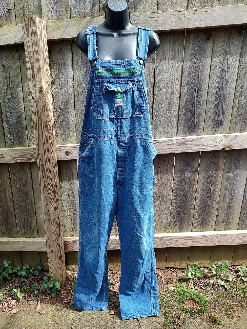 🏵️ Liberty VTG Work Wear Utility Denim Mens Overalls 38x34
